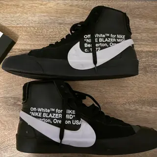 Off-White Grim Reaper (sz 11.5), Off-White AM97 (sz 11.5), and AJ1 x Lance Mountain (sz 12)