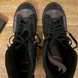Off-White Grim Reaper (sz 11.5), Off-White AM97 (sz 11.5), and AJ1 x Lance Mountain (sz 12)