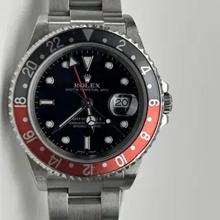 2002 Rolex GMT-Master II Ref. 16710 "Coke" with Box and Extras, Unpolished, Full Links