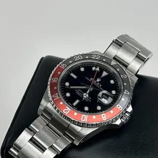 2002 Rolex GMT-Master II Ref. 16710 "Coke" with Box and Extras, Unpolished, Full Links