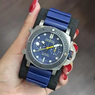 2022 Panerai Submersible Chronograph Mike Horn Edition 47mm PAM01291 - Mint Condition With Box and Papers