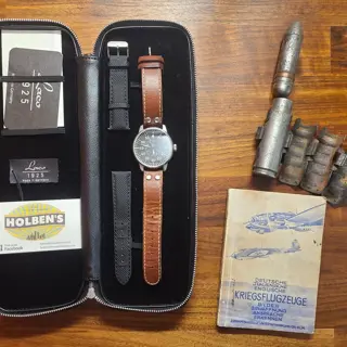 Laco Type B Flieger, Holbens black strap