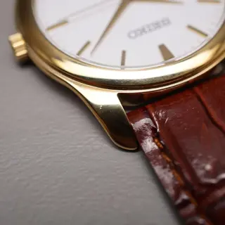 Seiko Spirit SCXP032 7N01 Gold Tone White Dial Quartz Watch - $85