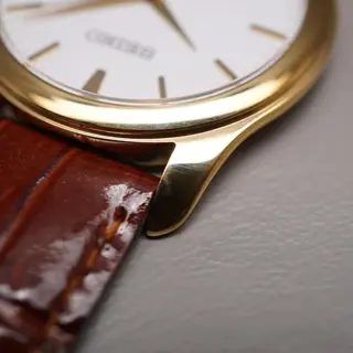 Seiko Spirit SCXP032 7N01 Gold Tone White Dial Quartz Watch - $85