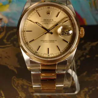 Rolex Datejust 36 Two-Tone - Champagne Dial - Box & Papers - Great Condition!