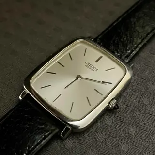 Seiko Credor, 6020-5170, Sapphire, Onyx Crown, 🏷️$260 Shipped 🚢