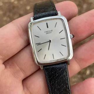 Seiko Credor, 6020-5170, Sapphire, Onyx Crown, 🏷️$260 Shipped 🚢