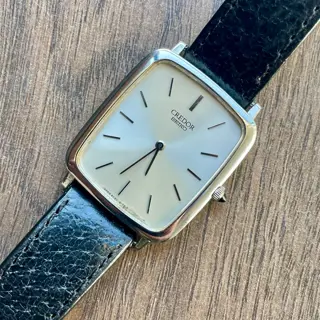 Seiko Credor, 6020-5170, Sapphire, Onyx Crown, 🏷️$260 Shipped 🚢
