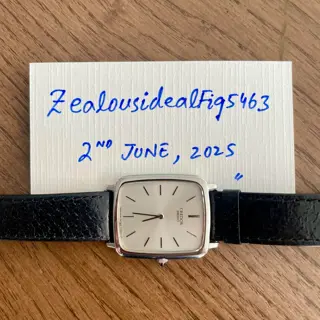 Seiko Credor, 6020-5170, Sapphire, Onyx Crown, 🏷️$260 Shipped 🚢