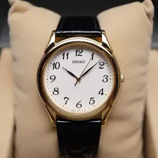 Unworn NOS Seiko SBTB004 7N01 Gold Tone White Dial JDM Quartz Watch - $150