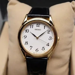 Unworn NOS Seiko SBTB004 7N01 Gold Tone White Dial JDM Quartz Watch - $150