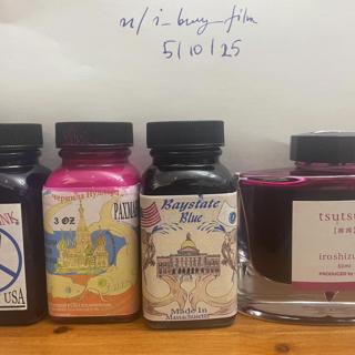 3 Noodlers inks and 1 Pilot