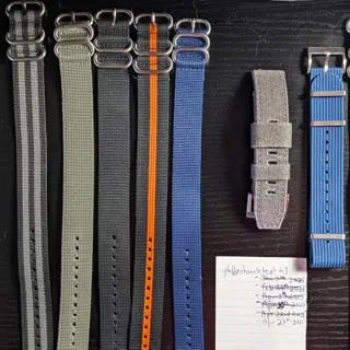 Helm Branded NATO & Canvas Straps. Clearing out all for $50!!