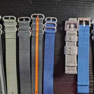Helm Branded NATO & Canvas Straps. Clearing out all for $50!!