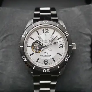 Orient Star RK-AT0107S Open Heart Power Reserve Divers Automatic Watch - $395
