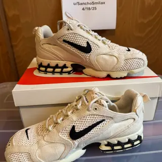 Nike x Stussy Air Zoom Spiridon Cage 2 size 11 in fossil. Worn once gently, like new. OG everything $350 shipped (obo)