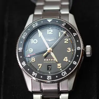 Longines Spirit Zulu Time Titanium 39mm Brand New $3,250