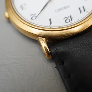 Seiko Spirit 5E21-6000 Gold Tone White Dial Quartz Watch - $70