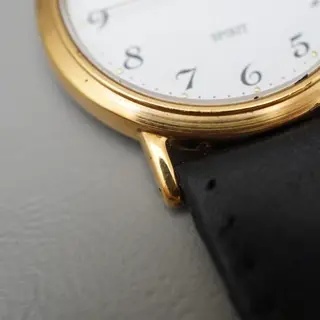 Seiko Spirit 5E21-6000 Gold Tone White Dial Quartz Watch - $70