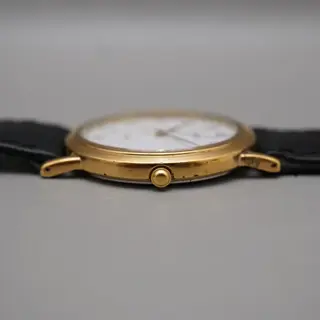 Seiko Spirit 5E21-6000 Gold Tone White Dial Quartz Watch - $70