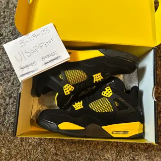 Jordan 4 Yellow Thunder size 11 $165