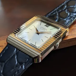 Poor Man's Piaget ! Citizen Tank in Tapestry Dial with Ultra Hard Alloy Case (UHAG) for sale 💵 $199 (Shipped) 🚢 Video Attached 📽️