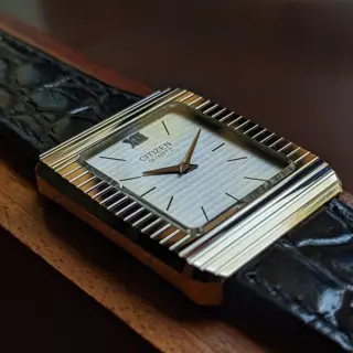 Poor Man's Piaget ! Citizen Tank in Tapestry Dial with Ultra Hard Alloy Case (UHAG) for sale 💵 $199 (Shipped) 🚢 Video Attached 📽️