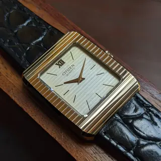 Poor Man's Piaget ! Citizen Tank in Tapestry Dial with Ultra Hard Alloy Case (UHAG) for sale 💵 $199 (Shipped) 🚢 Video Attached 📽️