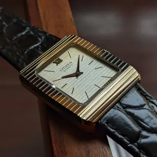 Poor Man's Piaget ! Citizen Tank in Tapestry Dial with Ultra Hard Alloy Case (UHAG) for sale 💵 $199 (Shipped) 🚢 Video Attached 📽️