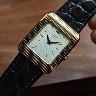Poor Man's Piaget ! Citizen Tank in Tapestry Dial with Ultra Hard Alloy Case (UHAG) for sale 💵 $199 (Shipped) 🚢 Video Attached 📽️