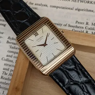 Poor Man's Piaget ! Citizen Tank in Tapestry Dial with Ultra Hard Alloy Case (UHAG) for sale 💵 $199 (Shipped) 🚢 Video Attached 📽️