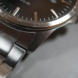 Seiko Selection SBPN091 V147 Black Dial Stainless Steel Solar Quartz Watch - $80