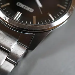 Seiko Selection SBPN091 V147 Black Dial Stainless Steel Solar Quartz Watch - $80