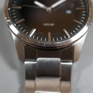 Seiko Selection SBPN091 V147 Black Dial Stainless Steel Solar Quartz Watch - $80