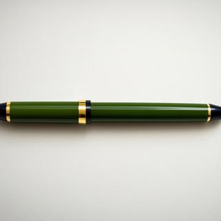 Sailor Fude De Mannen Bamboo Green Fountain Pen