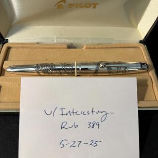 Pilot Raden Capless Stripes, Pilot Sterling Silver Turtle