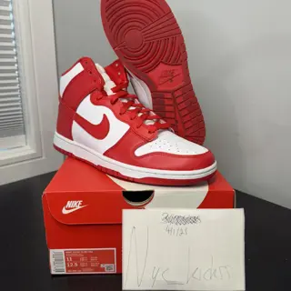 Nike dunk high championship red Sz 11 clean og All $50