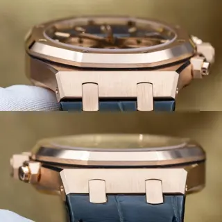 Audemars Piguet Royal Oak Chronograph Rose Gold 41mm AP 26331OR Blue Dial Full Set