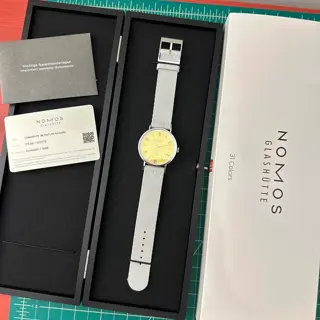 Nomos Tangente 38 -- Kanari Yellow -- LE of 175