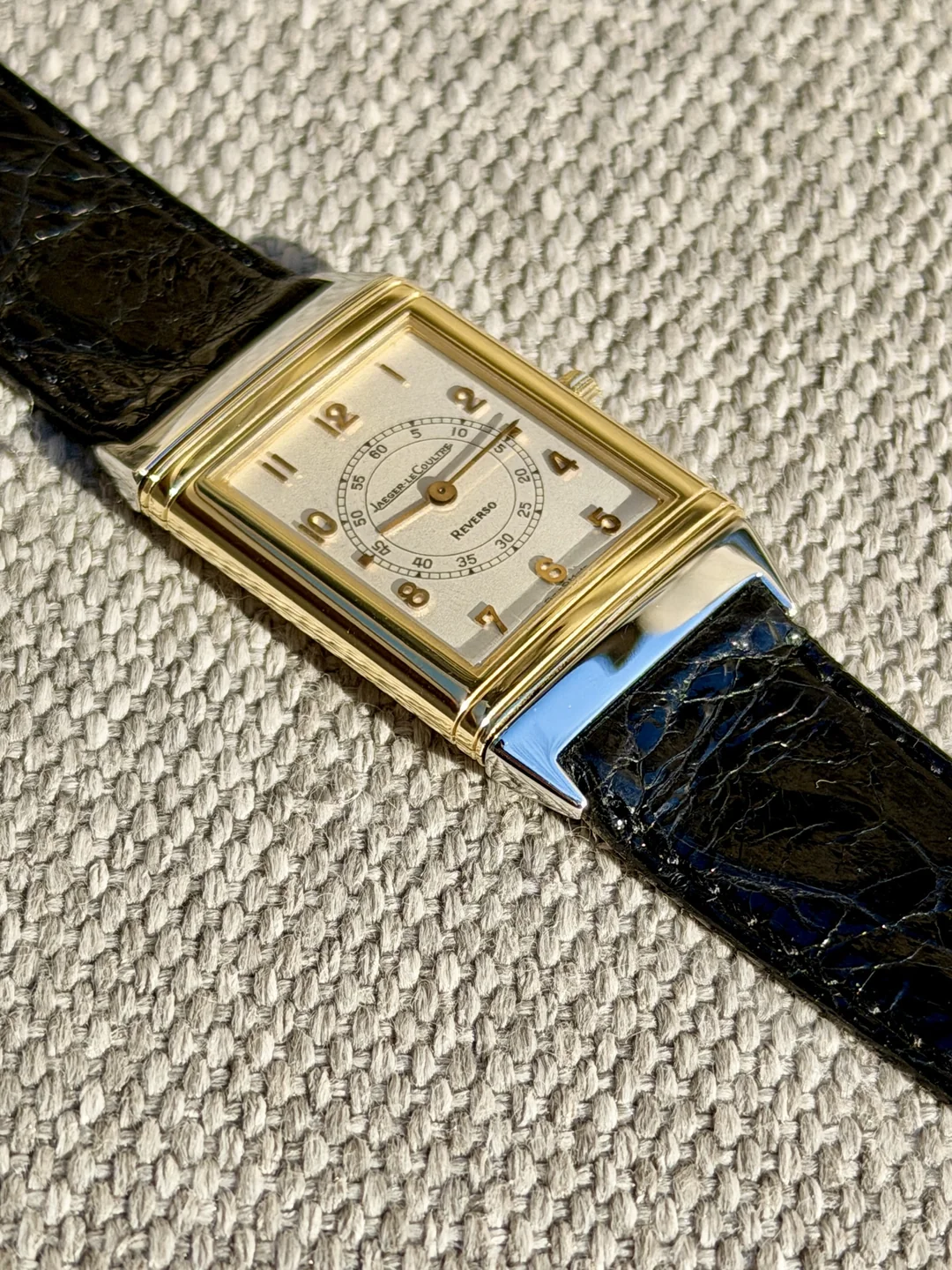 JLC Reverso 140.105.5 Two Tone 18k Gold & Steel - 23mm Men's / Midsize ...
