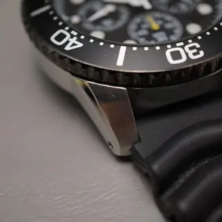Seiko Prospex SSC021P1 V175 Black Yellow Divers 200M Solar Quartz Watch - $225