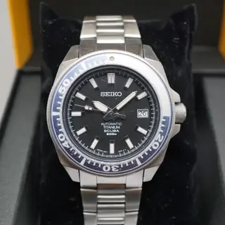 Seiko Prospex SBDA001 7S25 Black Dial Titanium First Samurai Automatic Watch - $495
