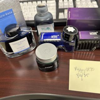 Lot of Ink-Montblanc(Lavender Purple), Iroshizuku(discontinued), others