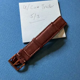 Christopher Ward 20mm leather strap $70