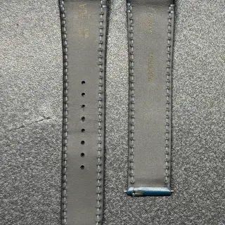 Cartier Santos de Cartier Official Large Blue leather strap