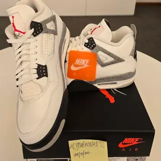 Jordan 4 White Cement 2025 US11 $260 shipped OBO