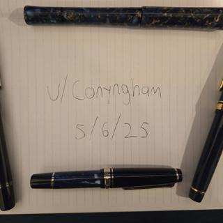 Sailor CYLINT, 1911 PG Blue-Dawn, 1911 PGS Mini Terre, FWI Scepter, Namiki Nippon Art Maki-e
