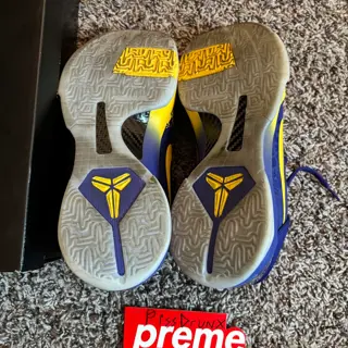 Worn Once Nike Kobe V 5 Rings Concord/Midwest Gold CD4991 400 $295 shipped and invoiced