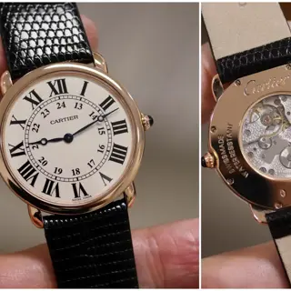 Cartier Ronde. Solid Gold. Blue Hands. 🔥