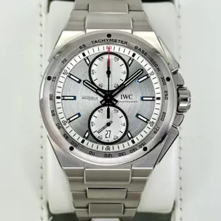 2014 IWC Ingenieur Chronograph Racer 45mm IW378510 Stainless Steel Silver Dial - $5,250